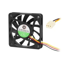 Ανεμιστήρας με διάσταση 60x60x10mm τάση 12V & ρουλεμάν 27,2 m³/h 4500rpm