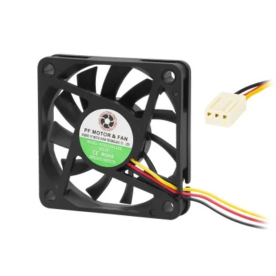 Ανεμιστήρας με διάσταση 60x60x10mm τάση 12V & ρουλεμάν 27,2 m³/h 4500rpm