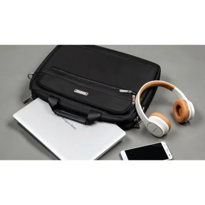 Τσάντα ώμου - χειρός κατάλληλη για Laptop 14" σε μαύρο χρώμα