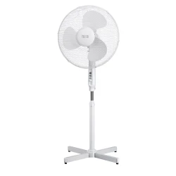 Ανεμιστήρας TEESA 45W 17"/43cm με 3 ταχύτητες με ρυθμιζόμενο ύψος σε λευκό χρώμα 