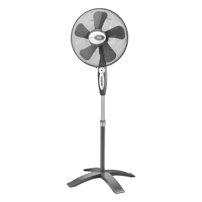 Ανεμιστήρας TEESA με τηλεκοντρόλ 55W 17'/43cm με 8 ταχύτητες λειτουργίας μαύρο χρώμα 