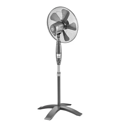 Ανεμιστήρας TEESA με τηλεκοντρόλ 55W 17'/43cm με 8 ταχύτητες λειτουργίας μαύρο χρώμα 