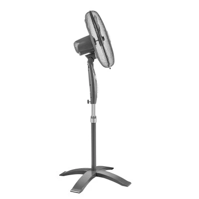 Ανεμιστήρας TEESA με τηλεκοντρόλ 55W 17'/43cm με 8 ταχύτητες λειτουργίας μαύρο χρώμα 