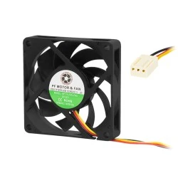 Ανεμιστήρας με διάσταση 70x70x15mm με τάση τροφοδοσίας 12V 29,8dB Ανεμιστήρας με διάσταση 70x70x15mm με τάση τροφοδοσίας 12V 29,8dB