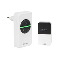 Ασύρματο Κουδούνι 1 προς 1 AC 230V KINETIC DK-11 Blow σε λευκό χρώμα με εύρος μετάδοσης έως 100m 