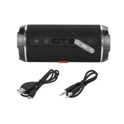 Ηχείο Bluetooth BT460 σε μαύρο χρώμα με ραδιόφωνο FM & εμβέλεια BT έως 10m