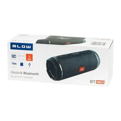 Ηχείο Bluetooth BT460 σε μαύρο χρώμα με ραδιόφωνο FM & εμβέλεια BT έως 10m