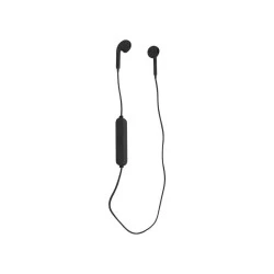 Ακουστικά Bluetooth V4 σε μαύρο χρώμα ασύρματα ιδανικά για αθλητές με ενσωματωμένο μικρόφωνο & μπαταρία 