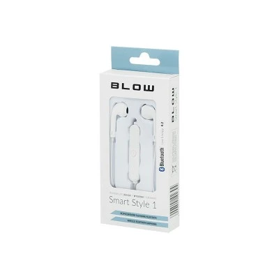 Ακουστικά Bluetooth 4.2 σε λευκό χρώμα με εύρος έως 10m & χρόνος ομιλίας / μουσικής έως 5 ώρες