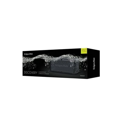 Φορητό αδιάβροχο ηχείο Kruger&Matz Discovery Bluetooth σε μαύρο χρώμα με εμβέλεια BT έως 30m