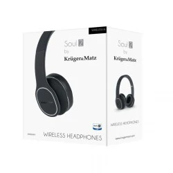 Ασύρματα ακουστικά κεφαλής Kruger&Matz Soul 2, σε μαύρο χρώμα με εμβέλεια 10m