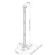 Βάση Οροφής για Projector 10kg 41-56cm Cabletech σε γκρι χρώμα με ανοχή βάρους 10kg