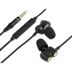 Ακουστικά ψείρες GOLD BLACK BLOW με υποδοχή jack 3.5mm σε μαύρο χρώμα με εξαιρετική ποιότητα ήχου