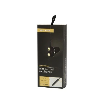 Ακουστικά ψείρες GOLD BLACK BLOW με υποδοχή jack 3.5mm σε μαύρο χρώμα με εξαιρετική ποιότητα ήχου Ακουστικά ψείρες GOLD BLACK BLOW με υποδοχή jack 3.5mm σε μαύρο χρώμα με εξαιρετική ποιότητα ήχου