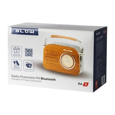Ραδιόφωνο φορητό αναλογικό Vintage AM/FM BLOW με Bluetooth με θύρα USB & κάρτα μνήμης SD