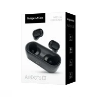 Ακουστικά ασύρματα TWS Kruger&Matz Air Dots 1 με ΒΤ & εμβέλεια έως 10m μαύρο χρώμα