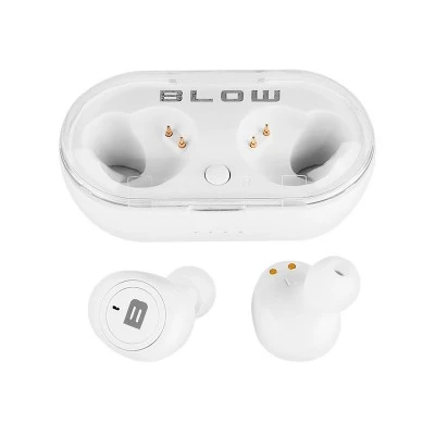 Ακουστικά ασύρματα ΒΤ BLOW Earbuds BTE100 σε λευκό χρώμα με εμβέλεια 10m