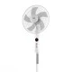 Ανεμιστήρας δαπέδου 50W 17"/43cm με τηλεχειριστήριο TEESA σε λευκό χρώμα Ανεμιστήρας δαπέδου 50W 17"/43cm με τηλεχειριστήριο TEESA σε λευκό χρώμα