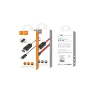 Καλωδιο USB - Lightning με οθονη 1.2m HOCO U29 σε λευκό χρώμα 