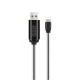 Καλωδιο USB - Lightning με οθονη 1.2m HOCO U29 σε λευκό χρώμα 