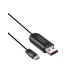 Καλωδιο USB - Micro USB με οθόνη με μήκος 1.2m HOCO U29 σε λευκό χρώμα 