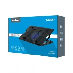 Βάση με ανεμιστήρα για Laptop 14-17'' με οπίσθιο φωτισμό σε μαύρο χρώμα 