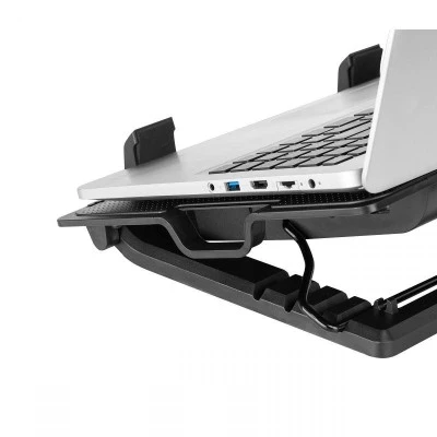 Βάση με ανεμιστήρα για Laptop 14-17'' με οπίσθιο φωτισμό σε μαύρο χρώμα Βάση με ανεμιστήρα για Laptop 14-17'' με οπίσθιο φωτισμό σε μαύρο χρώμα
