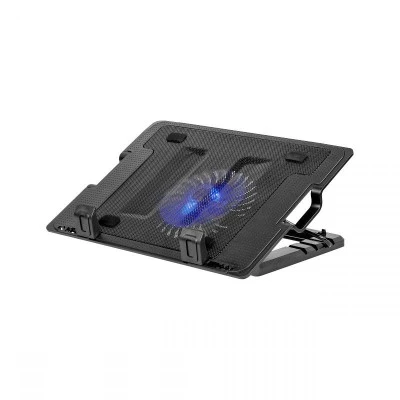 Βάση με ανεμιστήρα για Laptop 14-17'' με οπίσθιο φωτισμό σε μαύρο χρώμα Βάση με ανεμιστήρα για Laptop 14-17'' με οπίσθιο φωτισμό σε μαύρο χρώμα
