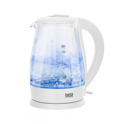 Ηλεκτρικός βραστήρας TEESA με χωρητικότητα 1,7L σε λευκό χρώμα με φίλτρο αντί-ασβεστίου Ηλεκτρικός βραστήρας TEESA με χωρητικότητα 1,7L σε λευκό χρώμα με φίλτρο αντί-ασβεστίου