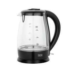 Ηλεκτρικός βραστήρας TEESA μέγιστη ισχύς 2200W  με χωρητικότητα 1,7L σε μαύρο χρώμα 