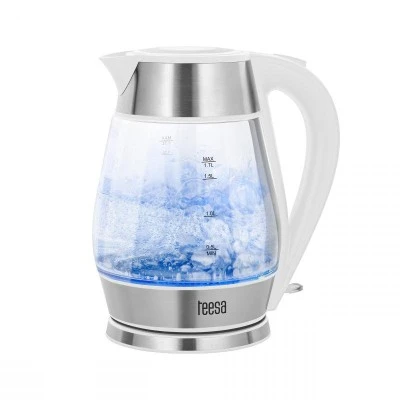 Ηλεκτρικός Βραστήρας TEESA με χωρητικότητα 1,7L σε λευκό χρώμα περιστρεφόμενη βάση 360 ° Ηλεκτρικός Βραστήρας TEESA με χωρητικότητα 1,7L σε λευκό χρώμα περιστρεφόμενη βάση 360 °