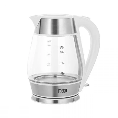 Ηλεκτρικός Βραστήρας TEESA με χωρητικότητα 1,7L σε λευκό χρώμα περιστρεφόμενη βάση 360 ° Ηλεκτρικός Βραστήρας TEESA με χωρητικότητα 1,7L σε λευκό χρώμα περιστρεφόμενη βάση 360 °