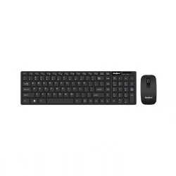 Ασύρματο πληκτρολόγιο - ποντίκι REBEL WS300 1200dpi με τροφοδοσία μπαταρίας μαύρο χρώμα