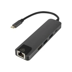 Αντάπτορας (HUB) USB C σε 2xUSB 3.0 - HDMI - RJ45 & δύο υποδοχές USB 3.0 σχεδιασμένες κυρίως για φορητούς υπολογιστές Apple