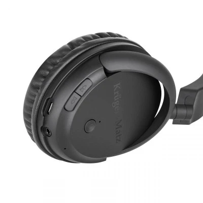 Ασύρματα ακουστικά κεφαλής Kruger&Matz Flow 2 Wireless Bluetooth σε μαύρο χρώμα Ασύρματα ακουστικά κεφαλής Kruger&Matz Flow 2 Wireless Bluetooth σε μαύρο χρώμα