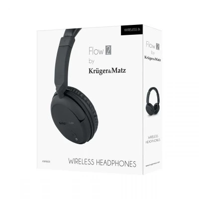 Ασύρματα ακουστικά κεφαλής Kruger&Matz Flow 2 Wireless Bluetooth σε μαύρο χρώμα Ασύρματα ακουστικά κεφαλής Kruger&Matz Flow 2 Wireless Bluetooth σε μαύρο χρώμα