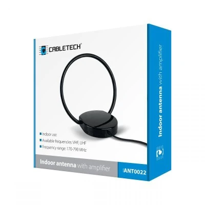 Κεραία με ενισχυτή εσωτερικού χώρου Cabletech 170-790 MHz με συχνότητες VHF, UHF Κεραία με ενισχυτή εσωτερικού χώρου Cabletech 170-790 MHz με συχνότητες VHF, UHF