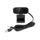 Webcam με ανάλυση εικόνας HD 720p REBEL Comp & ενσωματωμένο στερεοφωνικό μικρόφωνο μαύρο χρώμα 