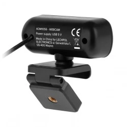 Webcam με ανάλυση FullHD 1080p REBEL με ρυθμιζόμενη  βάση 360 ° με κάλυμμα φακού που κλειδώνει