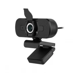 Webcam με ανάλυση FullHD 1080p REBEL με ρυθμιζόμενη  βάση 360 ° με κάλυμμα φακού που κλειδώνει