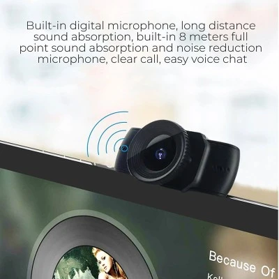 Webcam Full HD B18 με ανάλυση εικόνας 1080P διπλό μικρόφωνο με μείωση θορύβου Webcam Full HD B18 με ανάλυση εικόνας 1080P διπλό μικρόφωνο με μείωση θορύβου