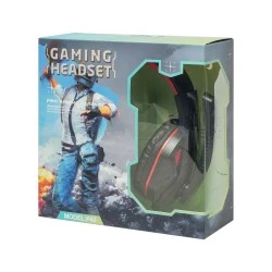 Ακουστικά Gaming με μικρόφωνο Oakorn P40 με μήκος 1.2m σε μαύρο-μπλε χρώμα 
