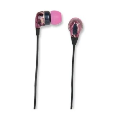 Ακουστικά ψείρες Manhattan in-ear με απομόνωση θορύβου σε ροζ χρώμα με βύσμα Jack 3.5mm