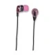Ακουστικά ψείρες Manhattan in-ear με απομόνωση θορύβου σε ροζ χρώμα με βύσμα Jack 3.5mm