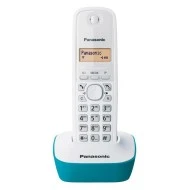 Ασύρματο τηλέφωνο Panasonic KX-TG1611GRC σε λευκό - μπλε με ελληνικό μενού & φωτιζόμενη οθόνη