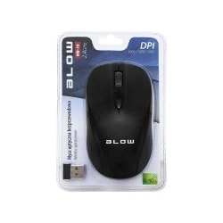 Ασύρματο ποντίκι BLOW MB-10 σύνδεση USB με ανάλυση 1000/1200/1600 DPI μαύρο χρώμα 