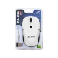 Ασύρματο ποντίκι BLOW MB-10 σύνδεση USB με ανάλυση 1000/1200/1600 DPI λευκό χρώμα 