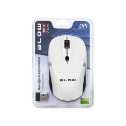 Ασύρματο ποντίκι BLOW MB-10 σύνδεση USB με ανάλυση 1000/1200/1600 DPI λευκό χρώμα 