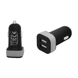 Φορτιστής αυτοκινήτου 3.1A με x2 ΄θύρες USB 12-24V με τάσης εξόδου 5V
