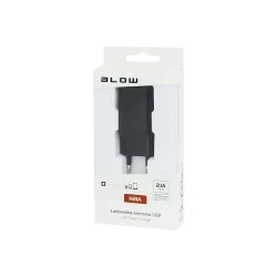 Φορτιστής USB 2.1A σε μαύρο χρώμα συμβατός με  iPhone / iPod, Samsung, Blackberry προστασία από υπέρταση